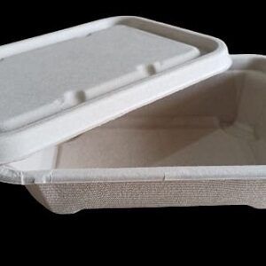 550ml Bagasse Tray with Lid