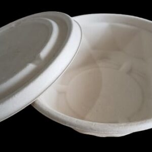 350ml Bagasse Bowl with Lid