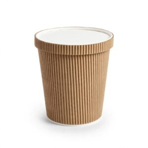 Ripple Paper Container with Lid 750ml
