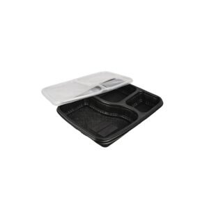 3cp Plastic Meal Tray With Lid