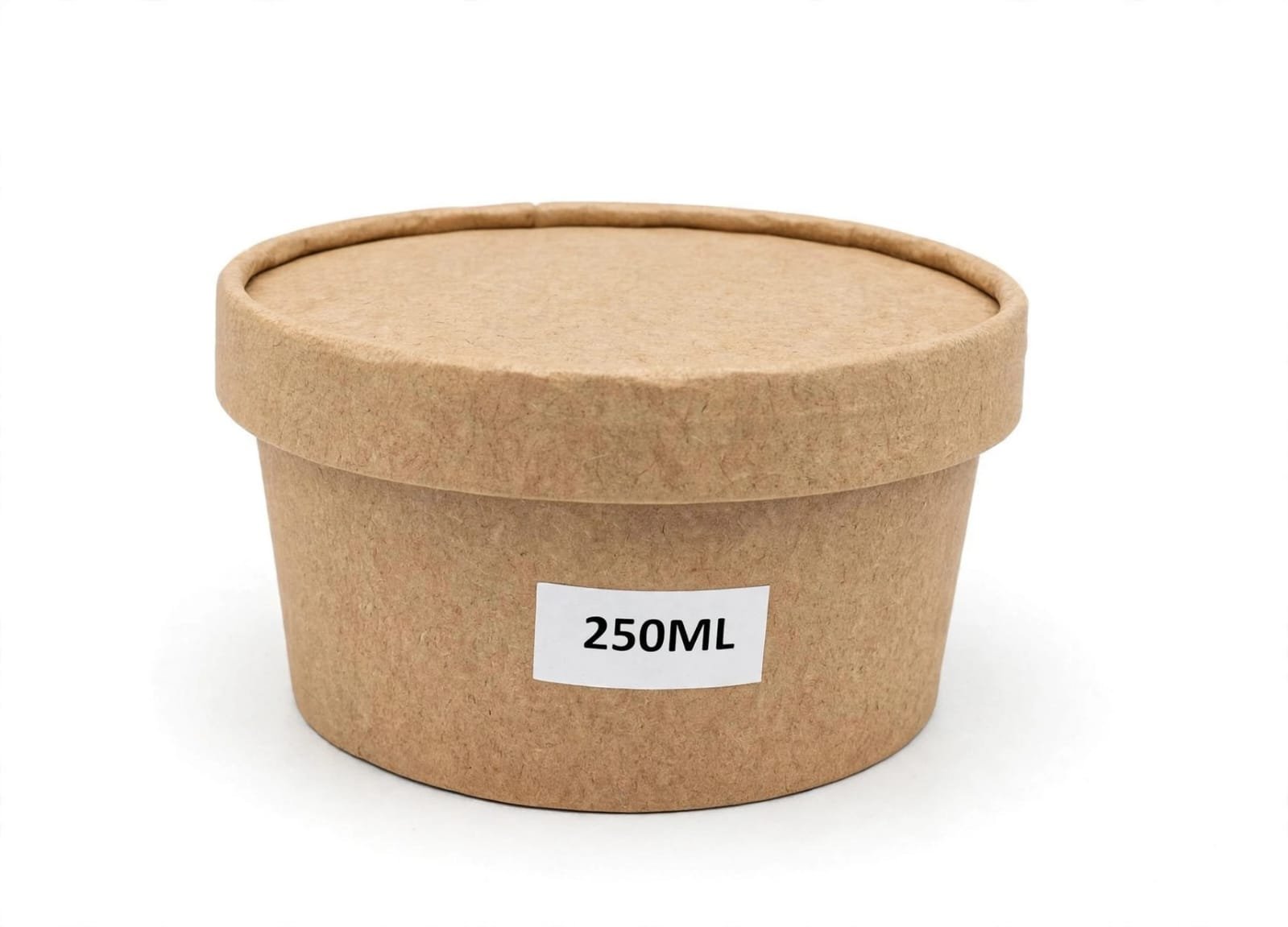 Kraft Paper Container With Lid 250ml