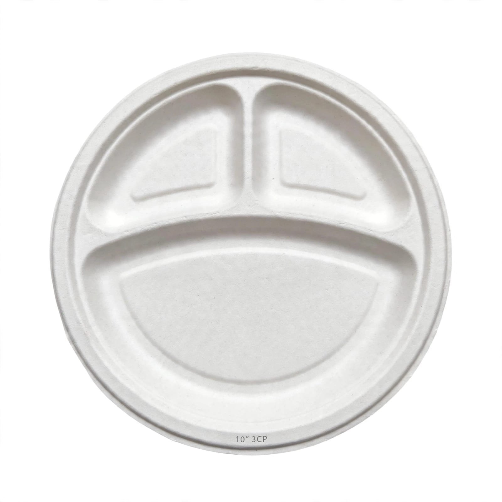 Bagasse plate 10" 3cp