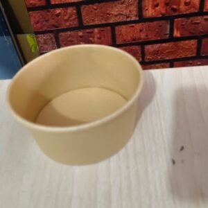 Kraft Paper Container With Lid 250ml