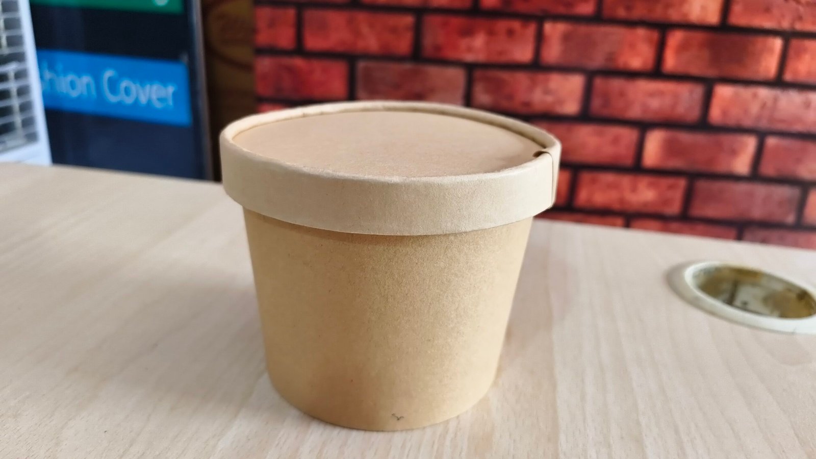 Kraft Paper Container With Lid 500ml