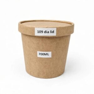 Kraft Paper Container with Lid 750ml